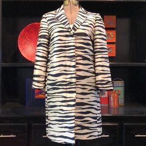 Ann Taylor Jacquard Zebra Topper Jacket